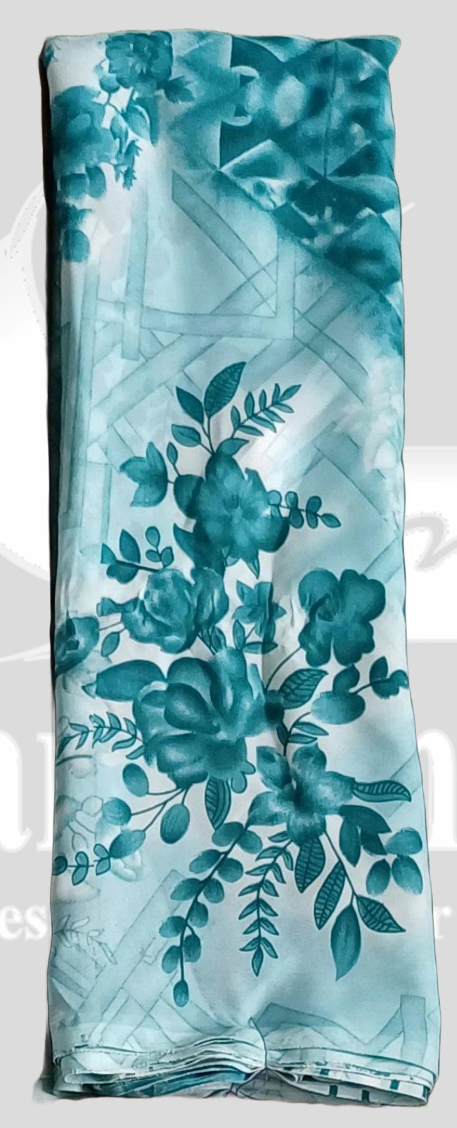 Sharmili Floral Printed Saree - Sonka509 - Teal Blue Mix